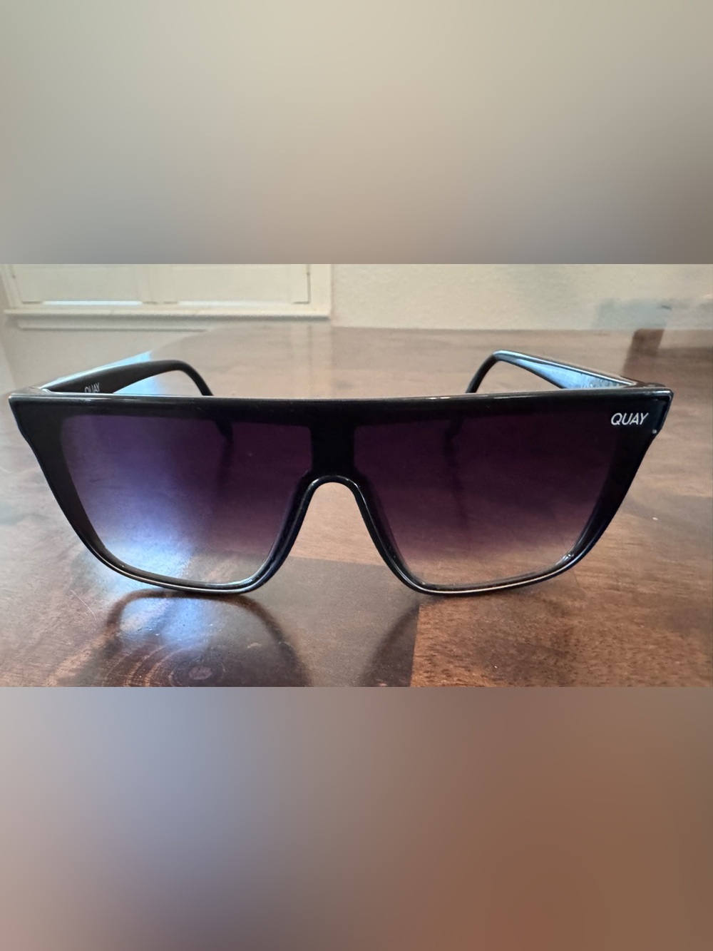 QUAY Australia Nightfall Shield Sunglasses Black Fade